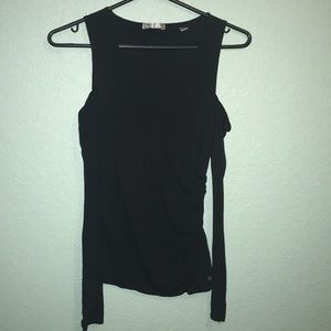 long sleeve cold shoulder t-shirt